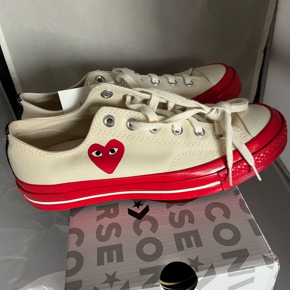 Comme Des Garcons Play Converse Limited edition chuck low 70 M8 W10 - Picture 8 of 12